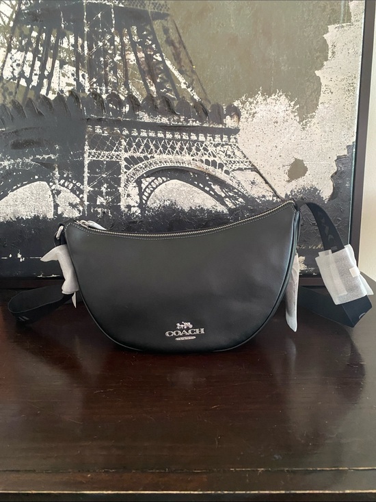 Coach Handbags - NWT Coach CT644 Pace Shoulder/Crossbody Bag in Refine Calf Leather Sv/Chalk
